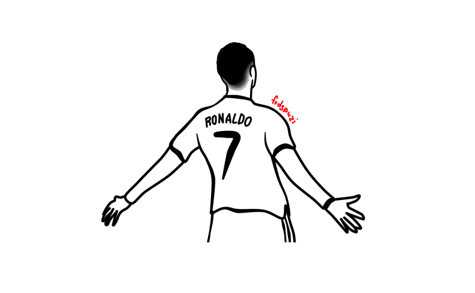 Cristiano Ronaldo banner in Notion Style
